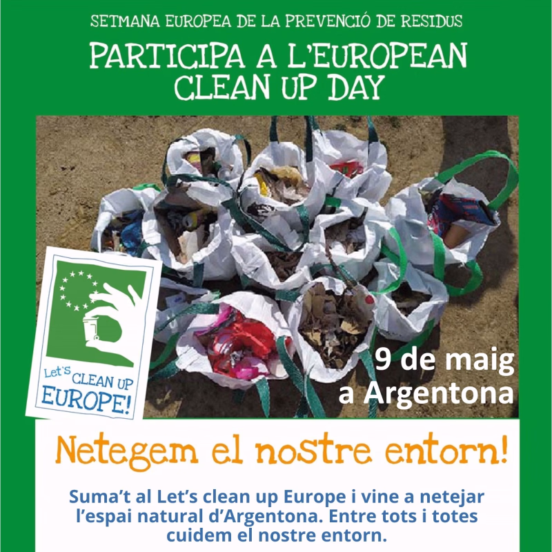 Jornada de neteja col·lectiva Let's Clean Up Day en Argentona