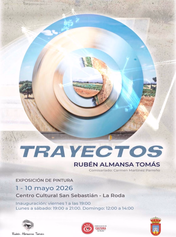 Exposición de pintura 'Trayectos' de Rubén Almansa Tomás en La Roda