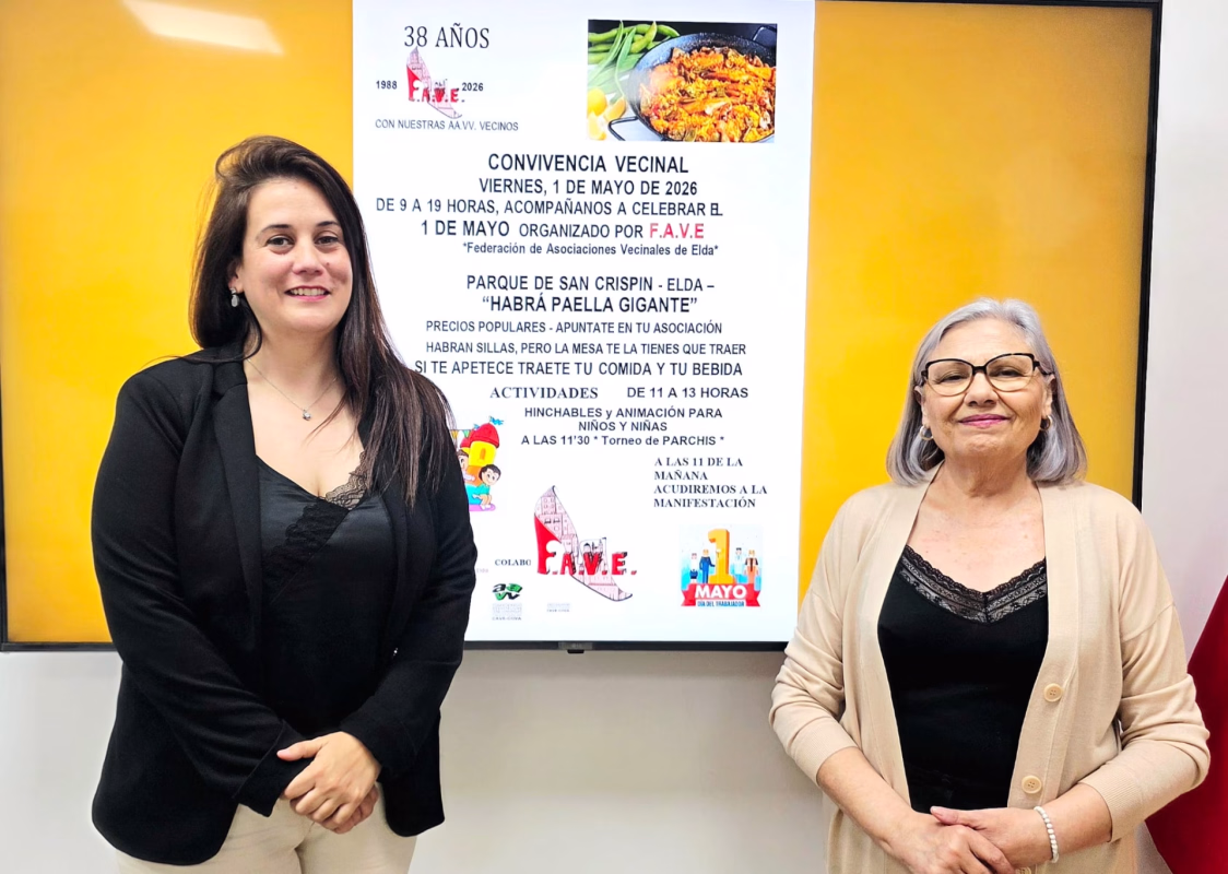 Convivencia Vecinal del 1 de Mayo en el Parque de San Crispín en Elda