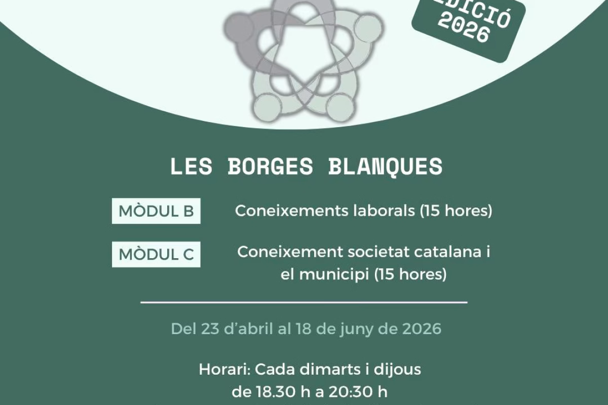 Mòduls Formatius Servei de Primera Acollida en Les Borges Blanques