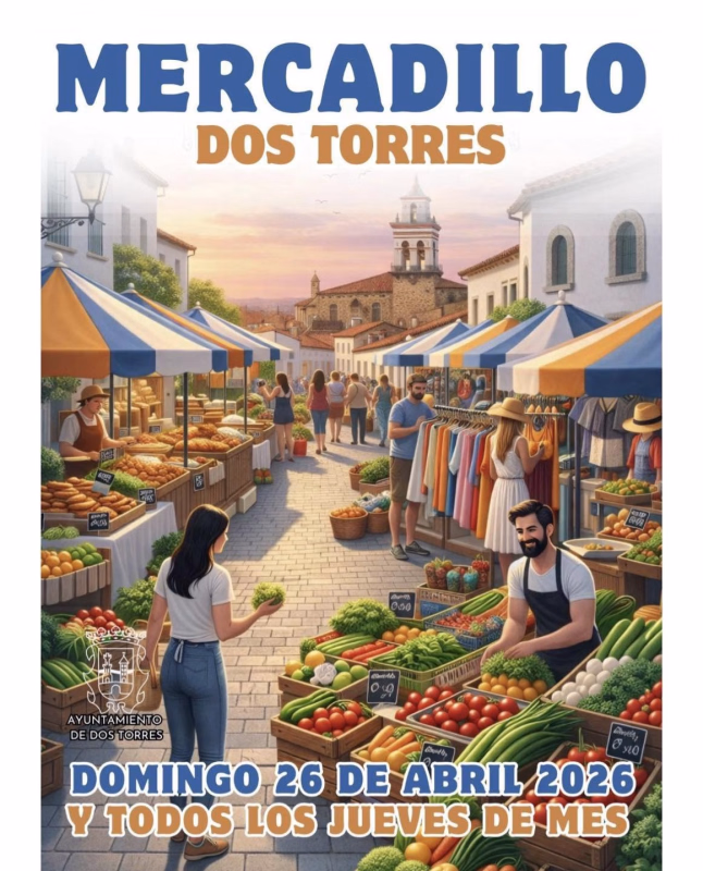 Mercadillo de Dos Torres en Dos Torres
