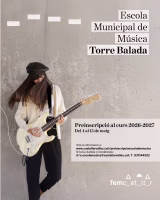 Preinscripción Escola Municipal de Música Torre Balada curs 2026-2027