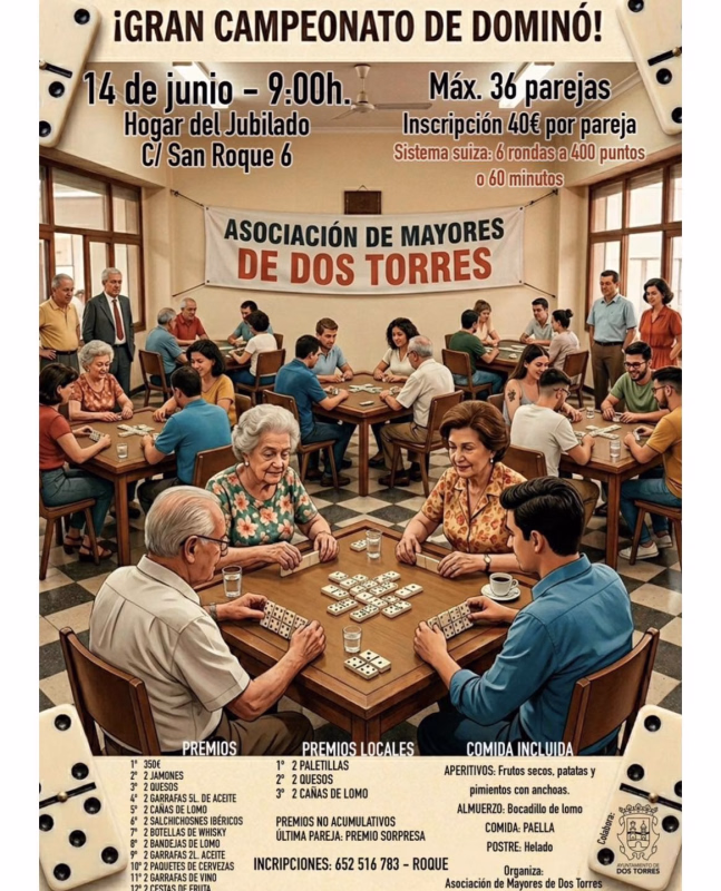 Gran Campeonato de Dominó en Dos Torres