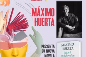 Firma de libros de Máximo Huerta en la Feria del Libro de San Fulgencio