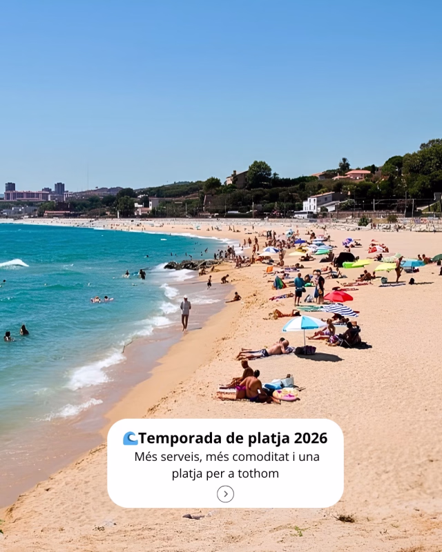 Servei de socorrisme a la platja en El Masnou
