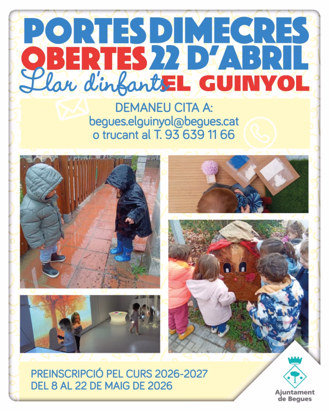 Jornada de Portes Obertes Llar d'Infants El Guinyol en Begues