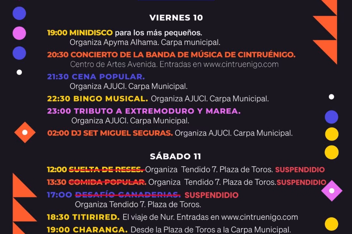 Fiestas de la Juventud 2026 en Cintruénigo