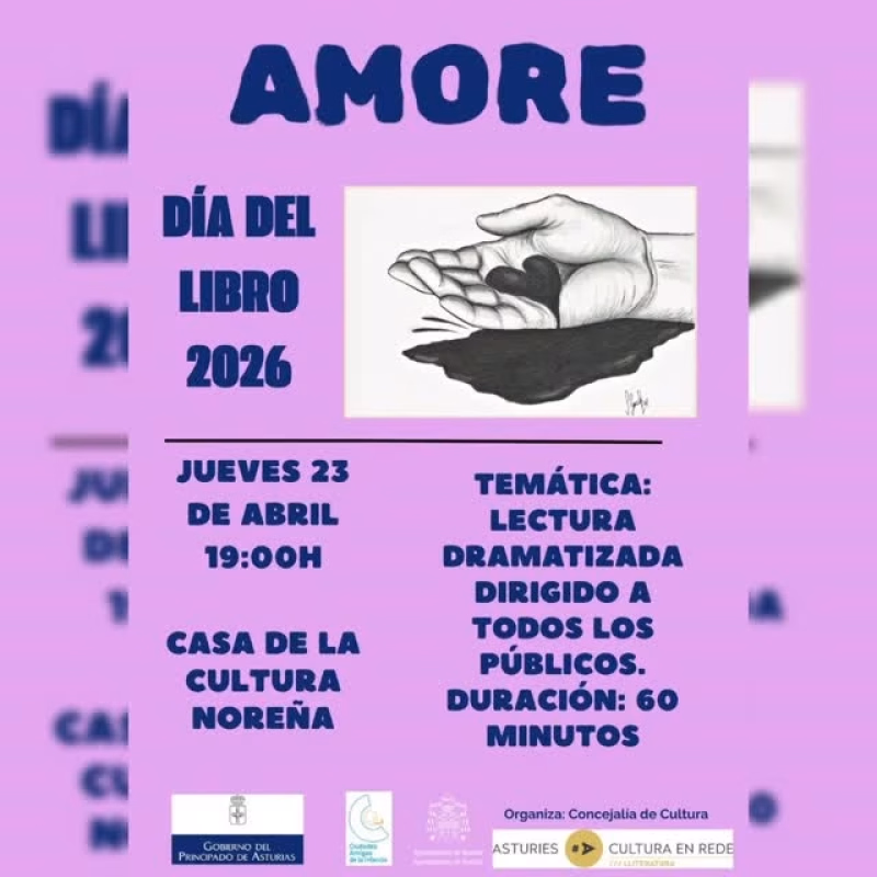 Día del Libro 2026: Lectura Dramatizada 'Amore' en Noreña
