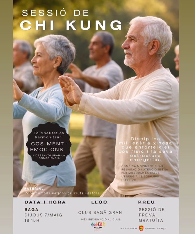 Sessió de prova GRATUÏTA de Chi Kung en Bagà