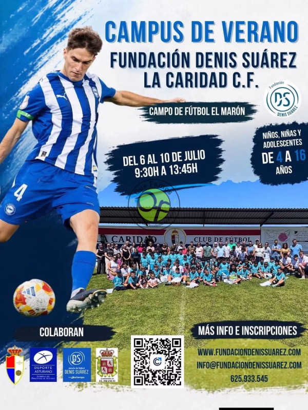 Campus de Verano de la Fundación Denis Suárez y La Caridad C.F. en El Franco