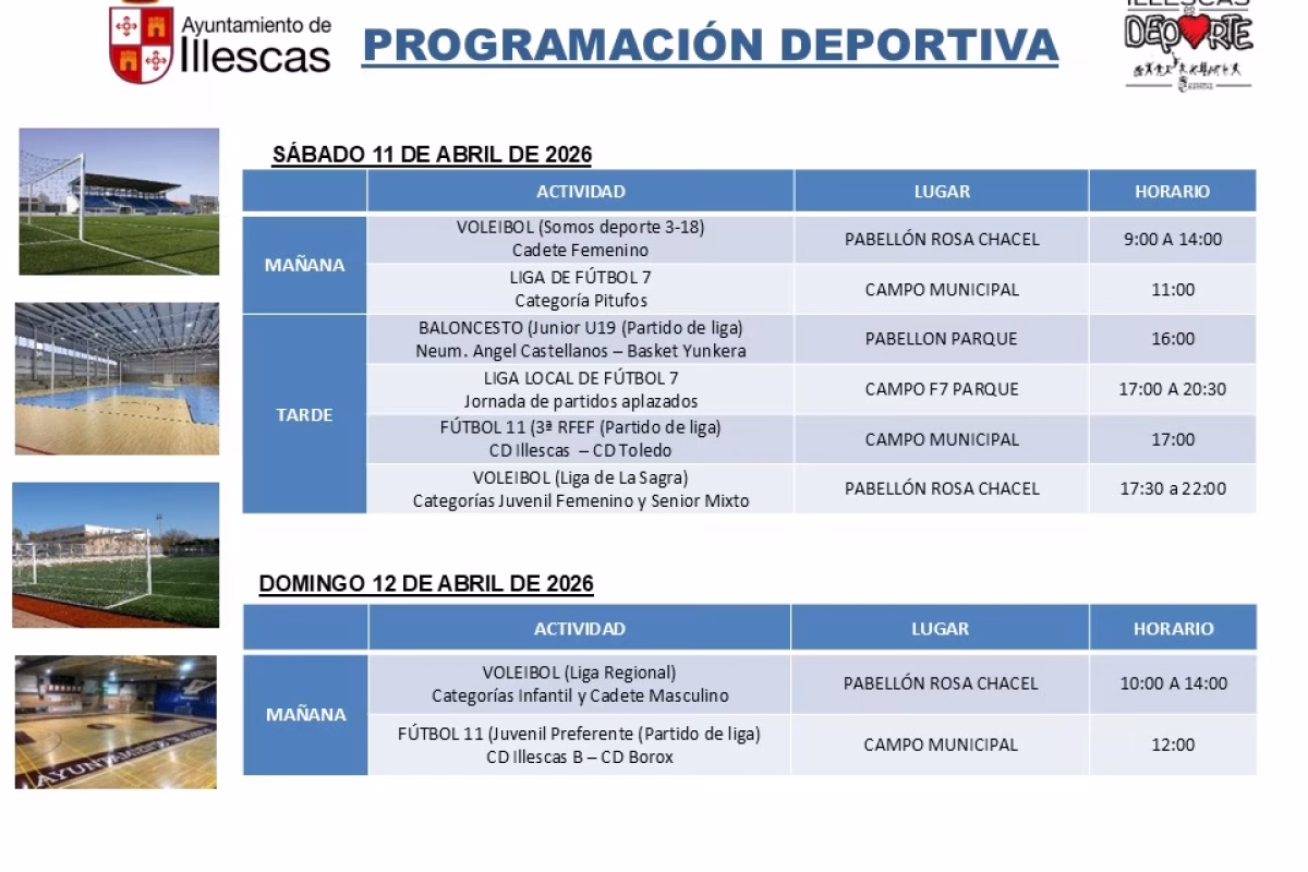 Programación Deportiva en Illescas