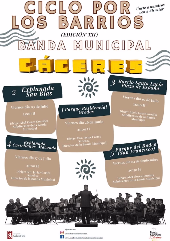 Ciclo por los Barrios – Banda Municipal de Cáceres (XII Edición) en Campo Lugar
