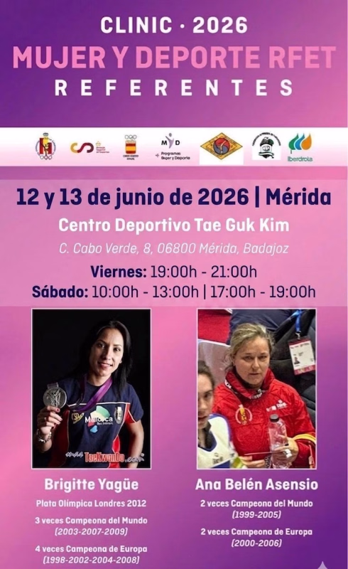 Clinic ‘Mujer y Deporte RFET 2026 – Referentes’ en Mérida