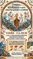 Comida de Hermandad del Carmen 2026 en Coaña