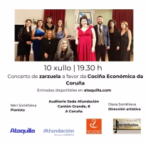 Concierto de zarzuela a beneficio de La Cocina Económica