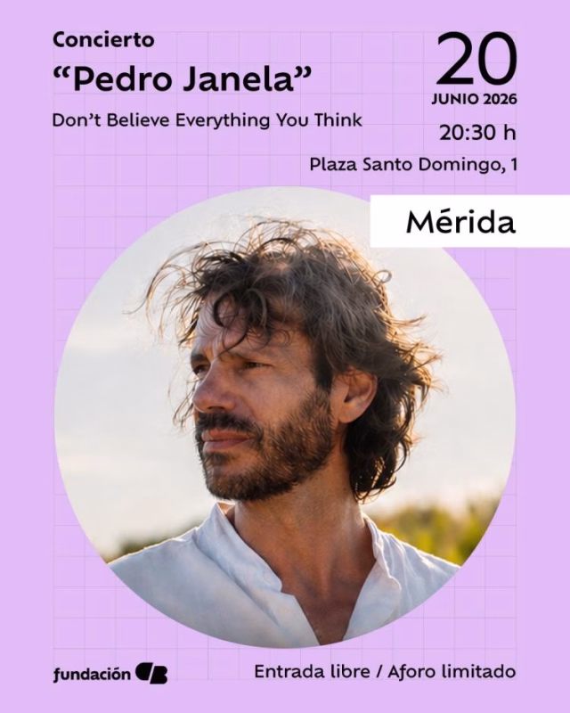 Concierto “Don’t Believe Everything You Think” de Pedro Janela en Mérida