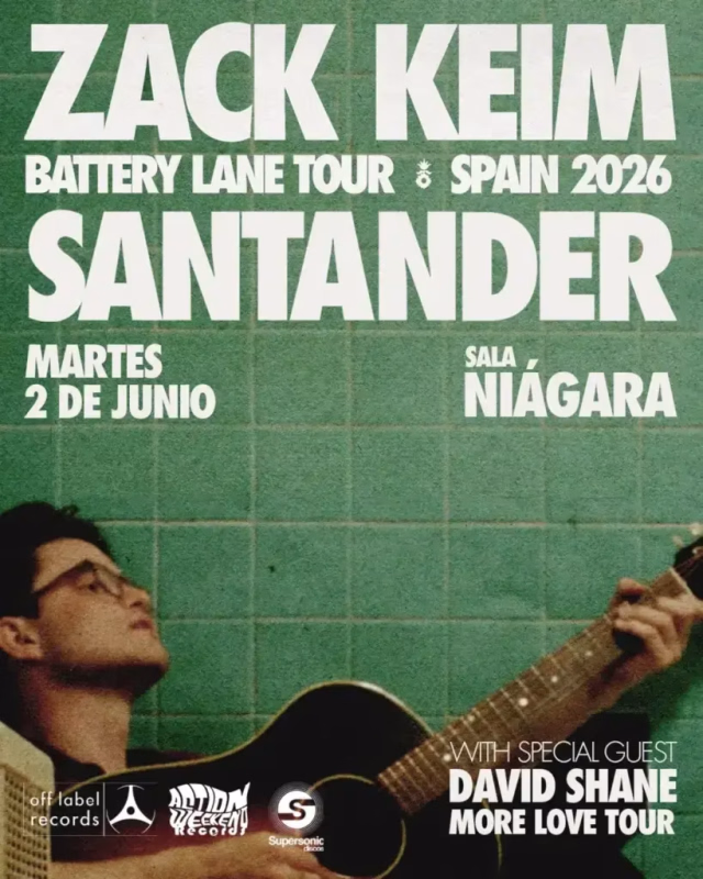 Concierto ZACK KEIM 2 Junio – Sala Niágara en Santander