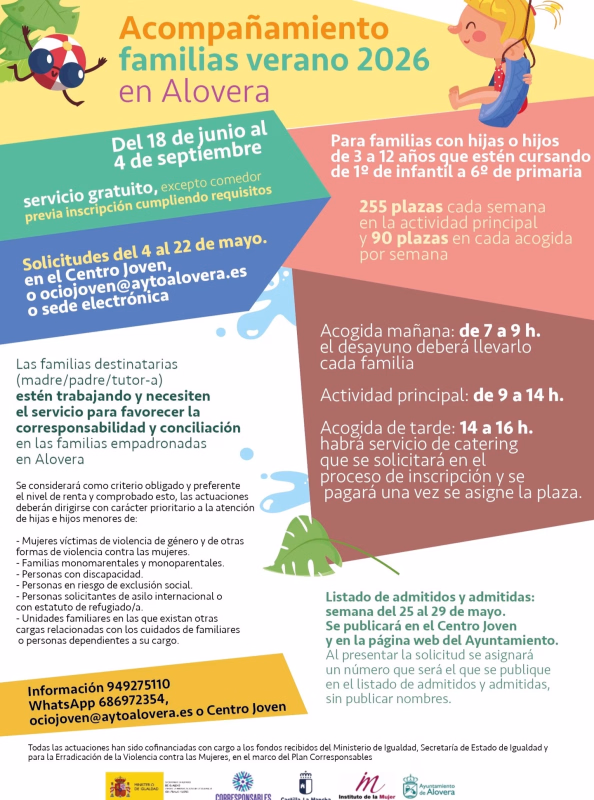 Servicio de Acompañamiento para Menores en Verano en Alovera en Alovera