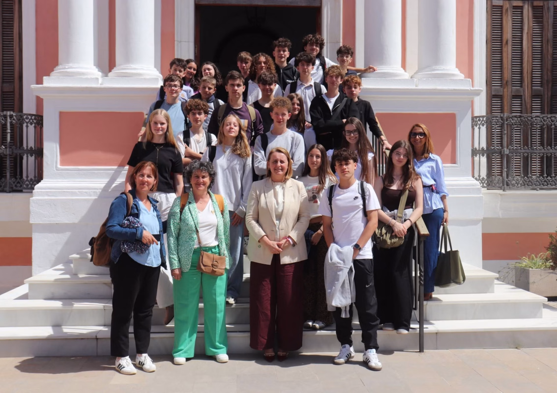 Recepción de estudiantes de intercambio franceses en Puerto Real