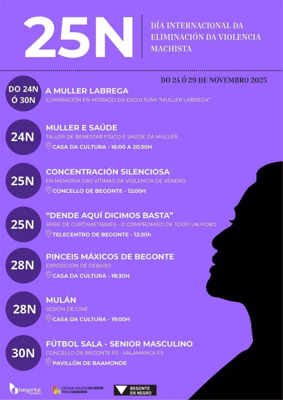 Día Internacional contra a Violencia de Xénero  en Begonte en Begonte