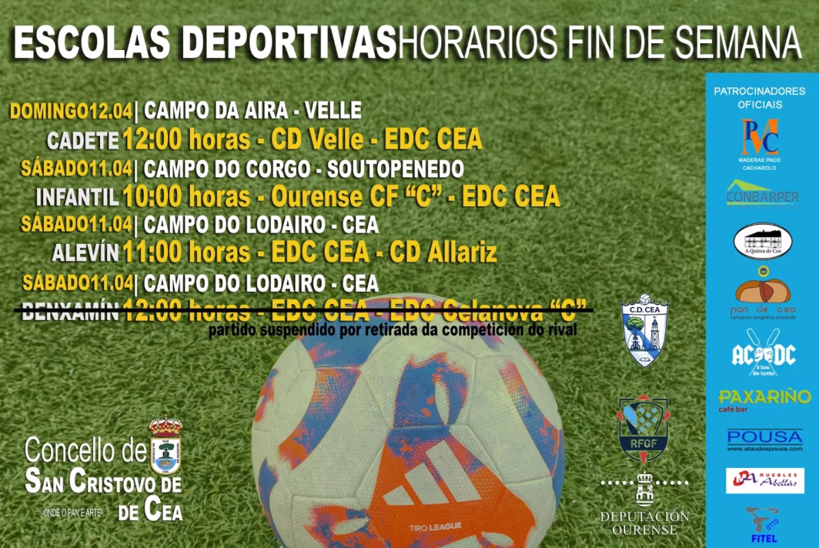 Partido Infantil vs Ourense CF "C" en San Cristovo de Cea