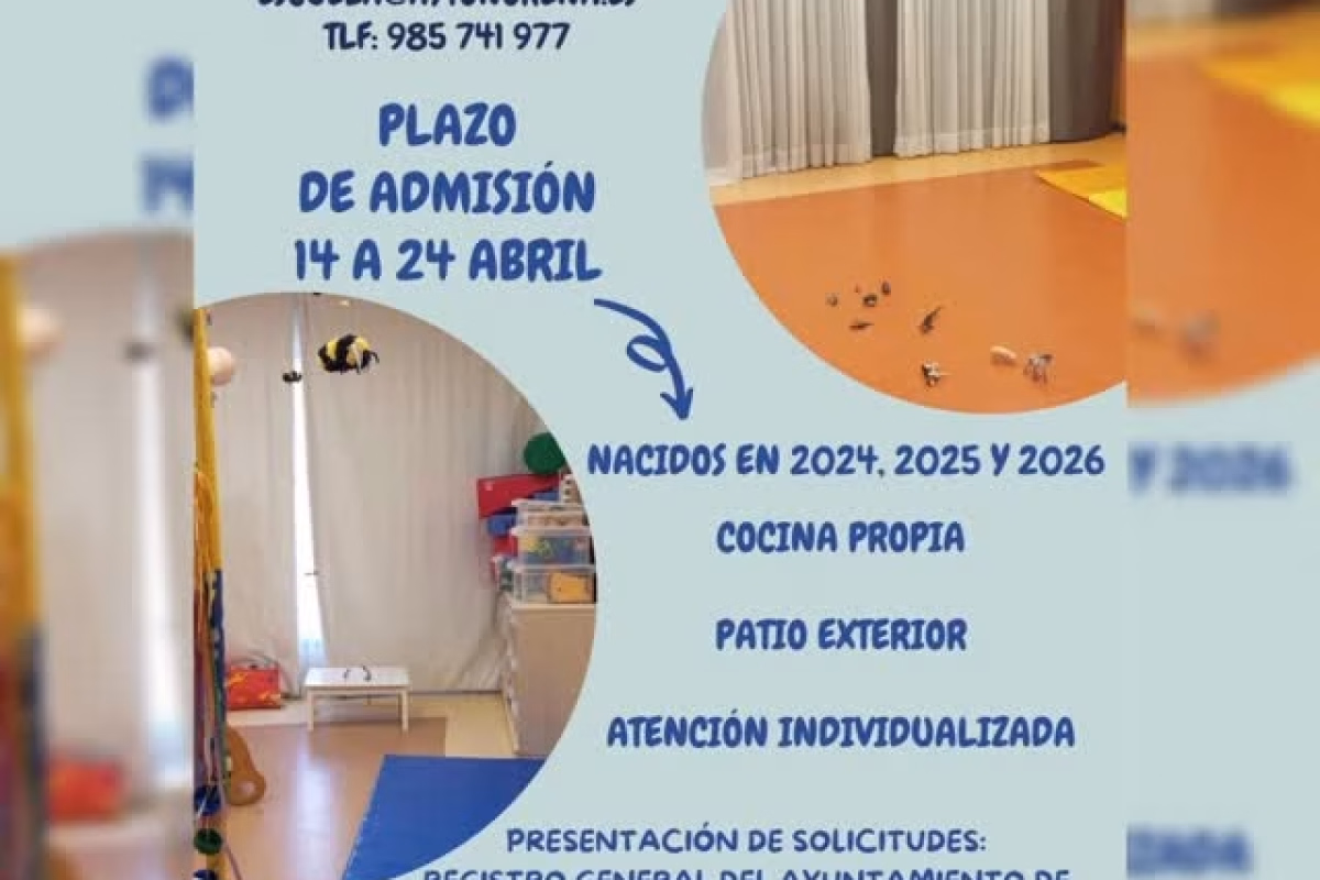 Proceso de admisión Escuela Infantil Municipal de Noreña en Noreña