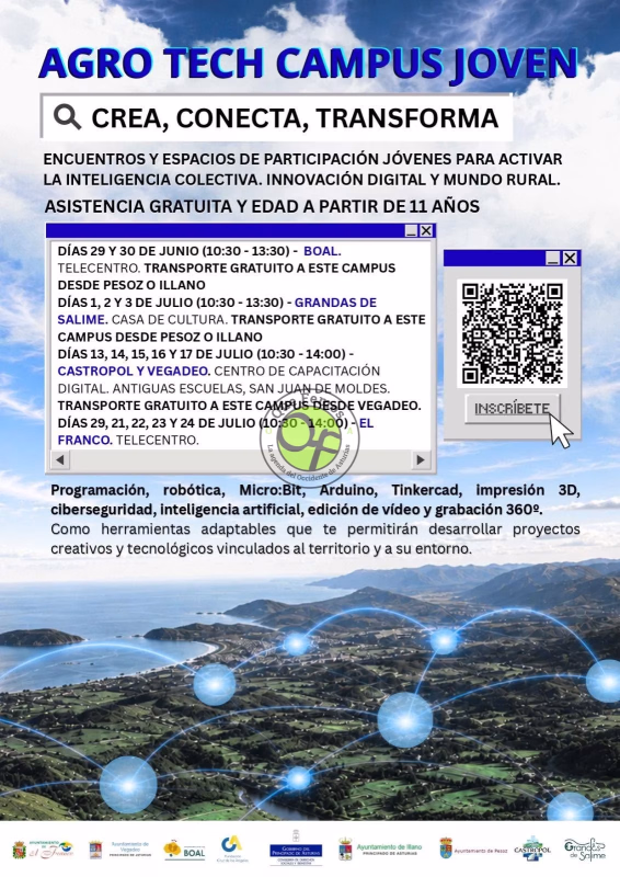 El Agro Tech Campus Joven lleva la tecnología al occidente asturiano en Castropol