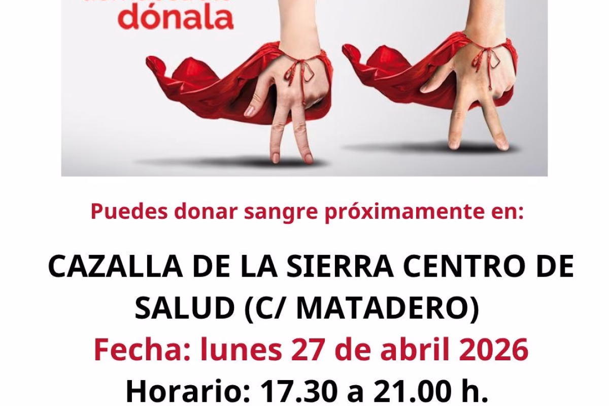 Donación de Sangre en Cazalla de la Sierra