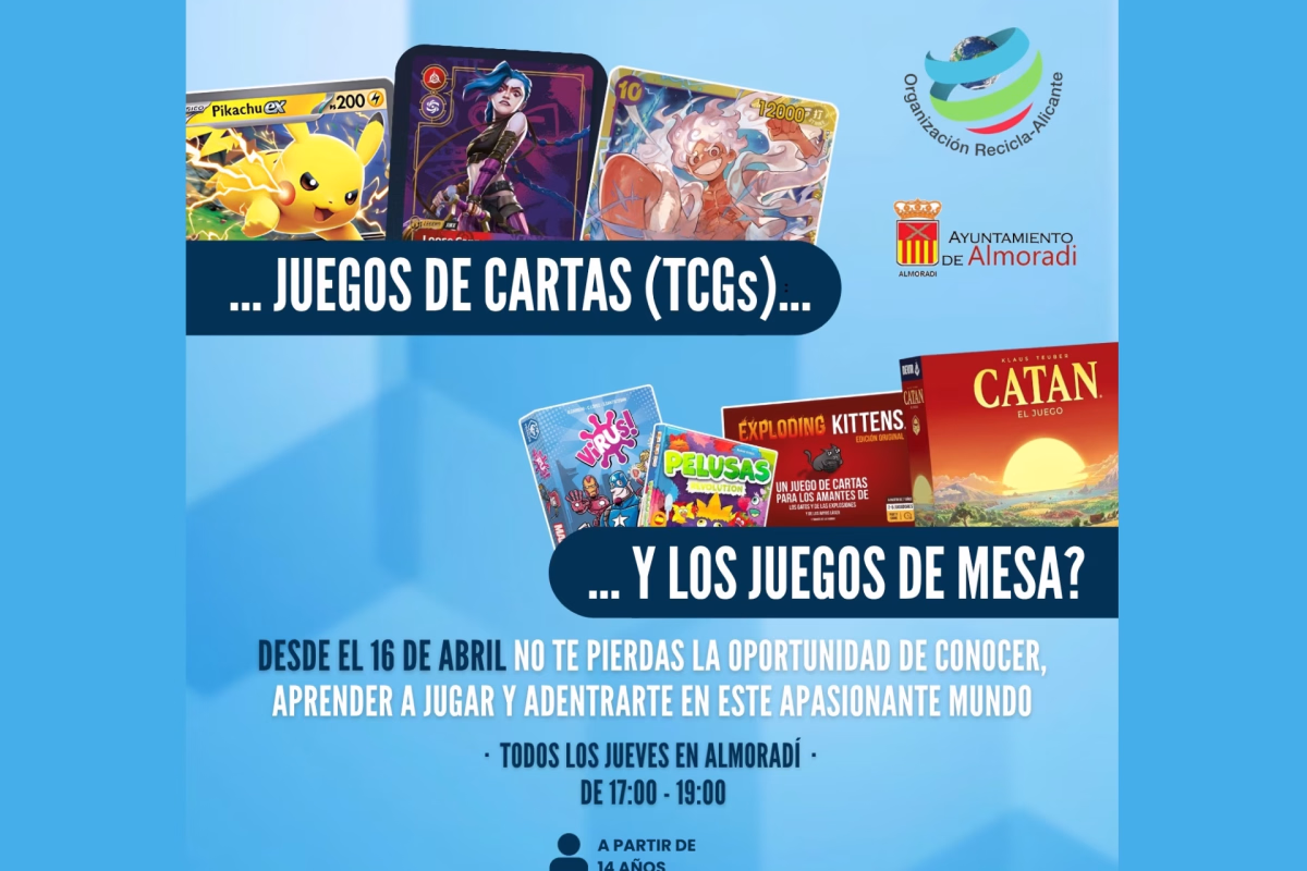 Taller de Juegos de Cartas y Juegos de Mesa en Almoradí