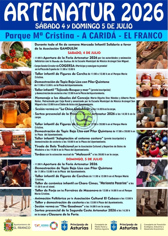 Feria Artenatur 2026 en A Caridá en El Franco