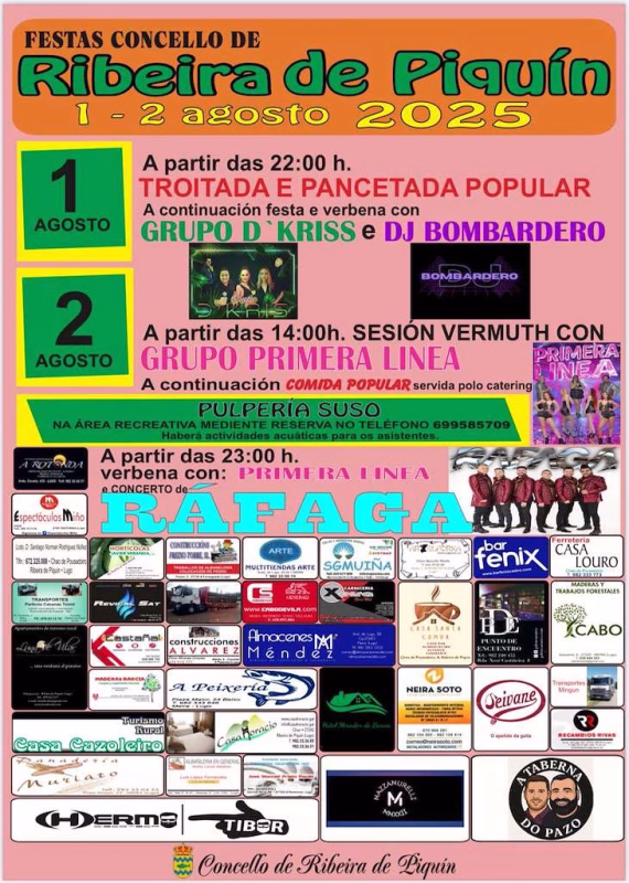Festas do Verán  en A Ribeira de Piquín en Abadín