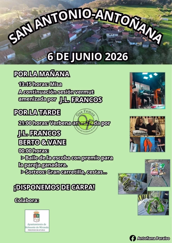 Fiesta de San Antonio 2026 en Antoñana/Antuñana en Belmonte