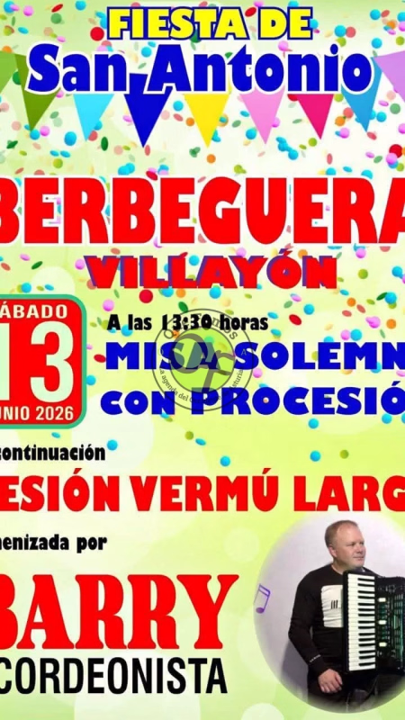 Fiesta de San Antonio 2026 en Berbeguera en Villayón