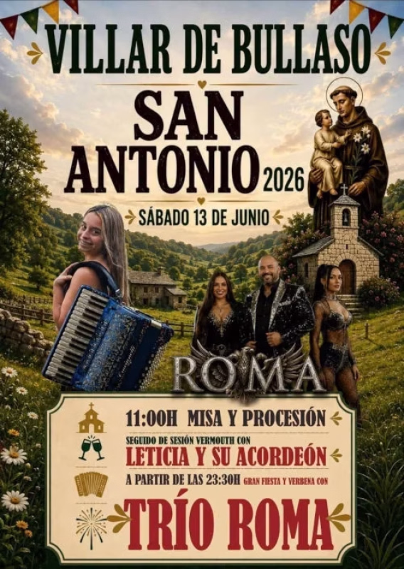 Misa y procesión de San Antonio en Illano