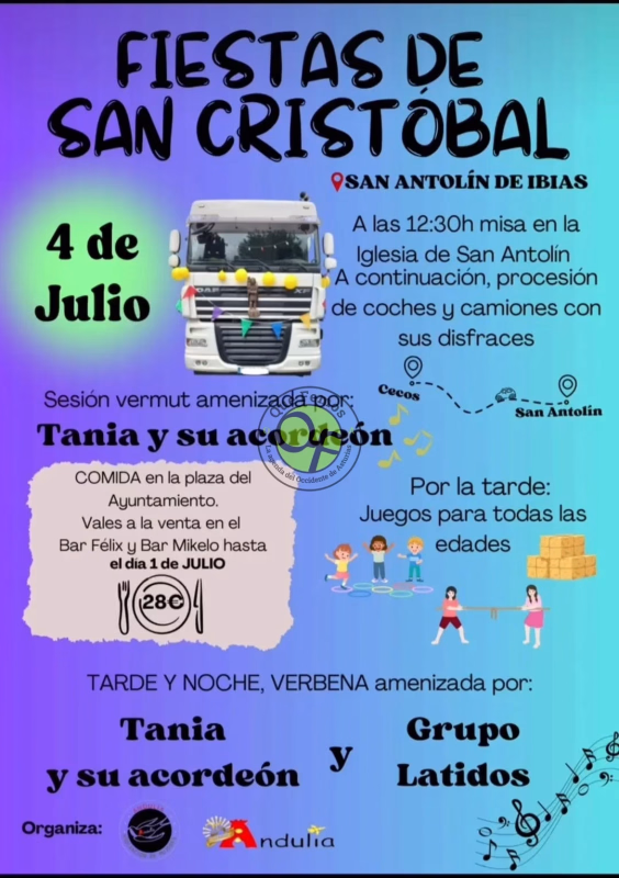 Fiesta de San Cristóbal en San Antolín de Ibias en Ibias