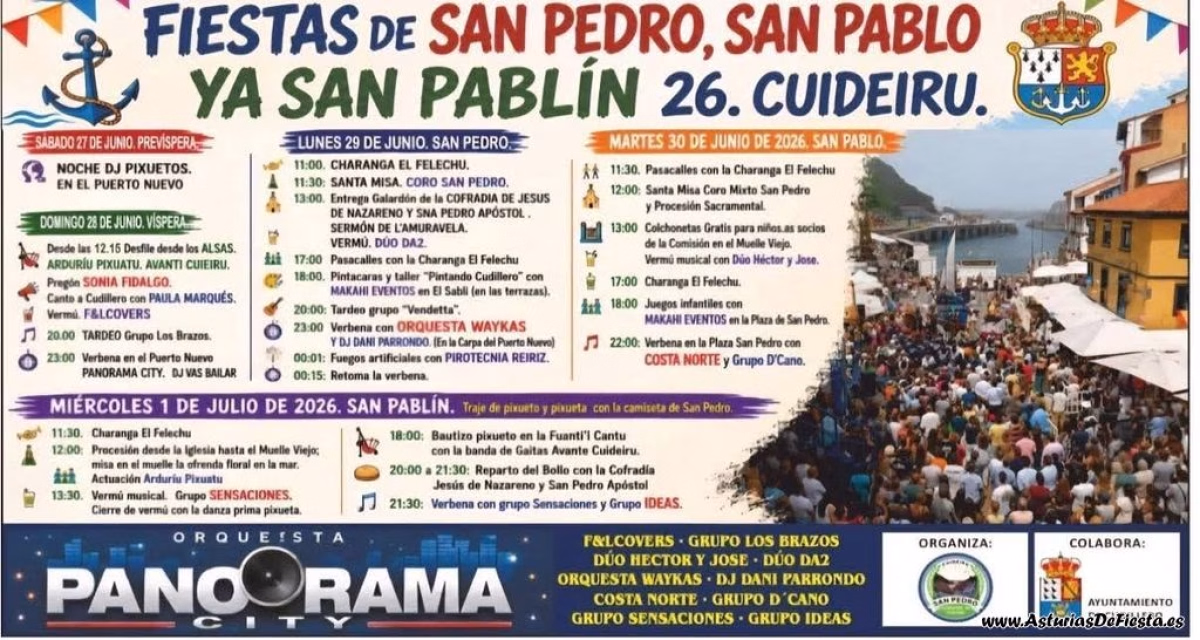 Fiesta de San Pedro, San Pablo y San Pablín en Cudillero en Cudillero