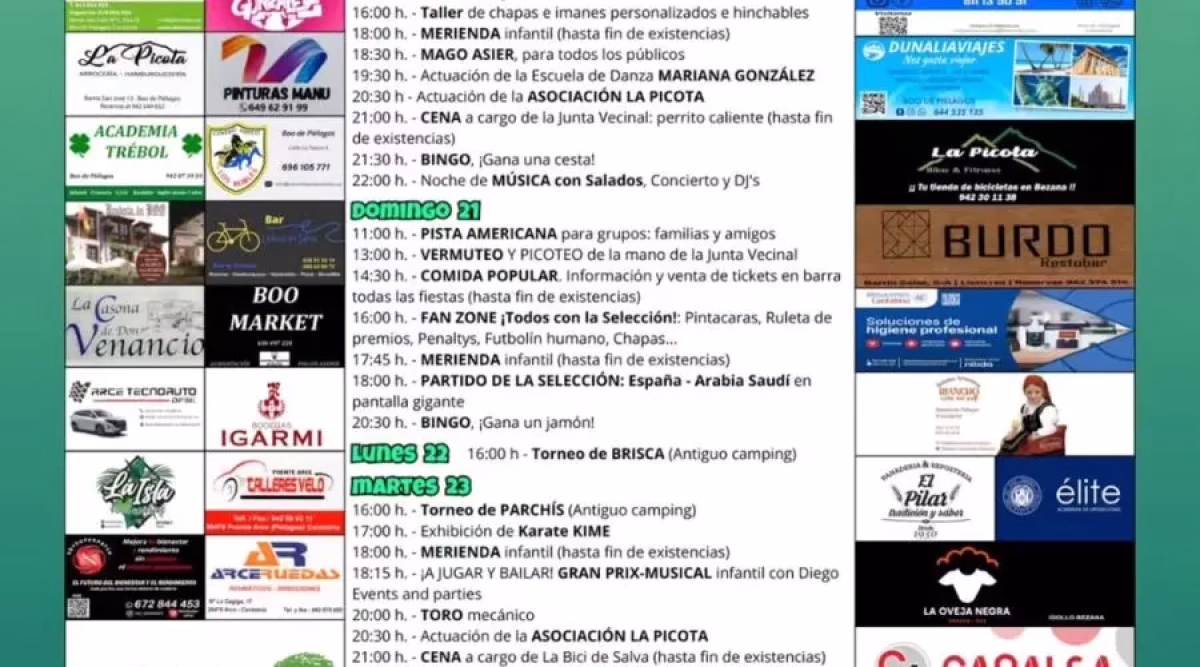 Fiestas de San Juan 2026 en Piélagos, Cantabria en Santa Cruz de Bezana