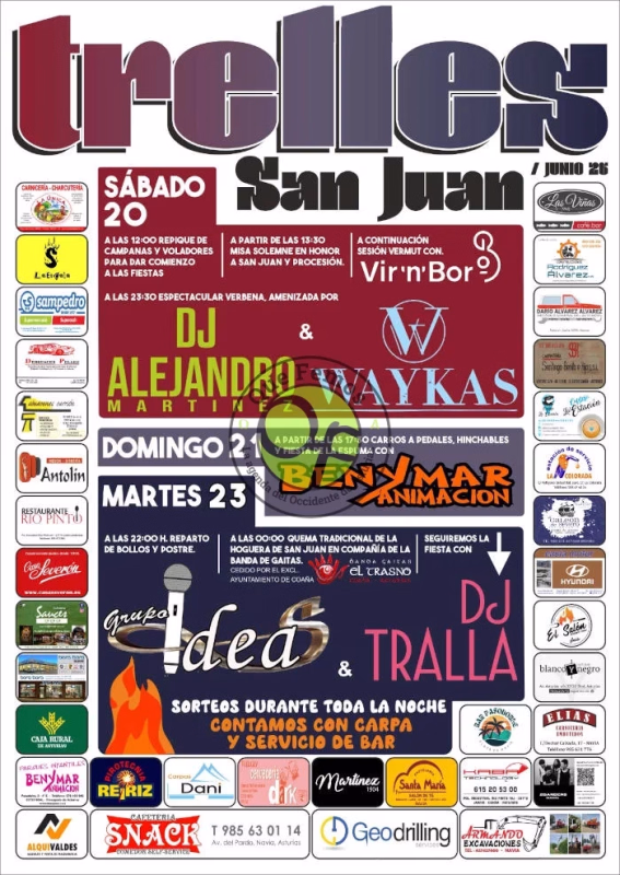 Fiestas de San Juan 2026 en Trelles en Coaña