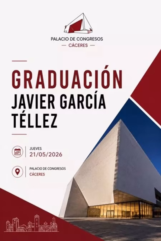 GRADUACIÓN JAVIER GARCÍA TÉLLEZ en Cáceres