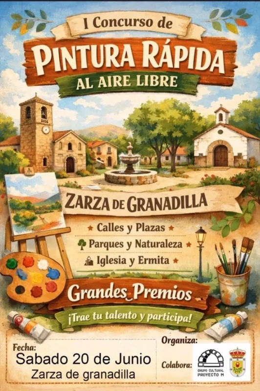 I Concurso de Pintura Rápida al Aire Libre en Mohedas de Granadilla
