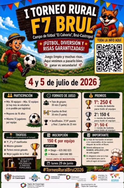 I Torneo Rural de Fútbol 7 en Brul en Castropol