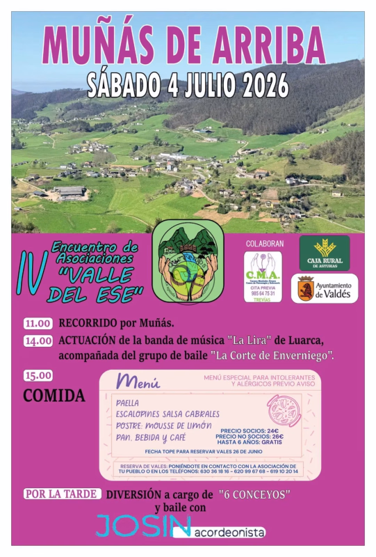 IV Encuentro de Asociaciones del Valle del Ese en Muñás de Arriba en Valdés