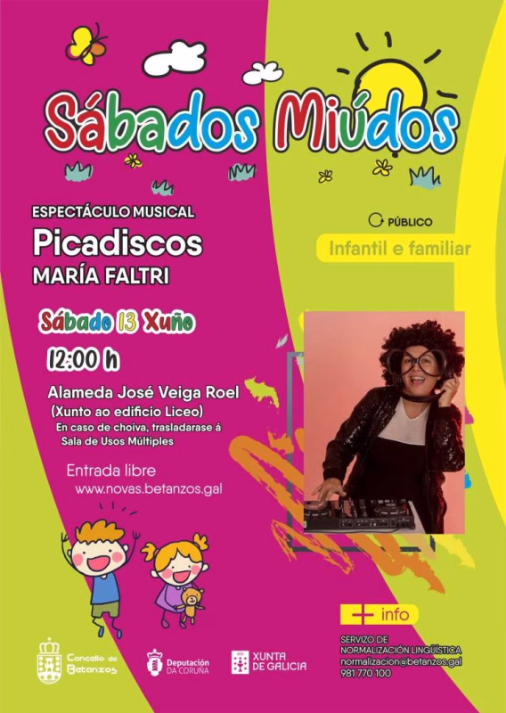 Sábados miúdos. Sesión de “Picadiscos” por conta de María Faltri, en Betanzos