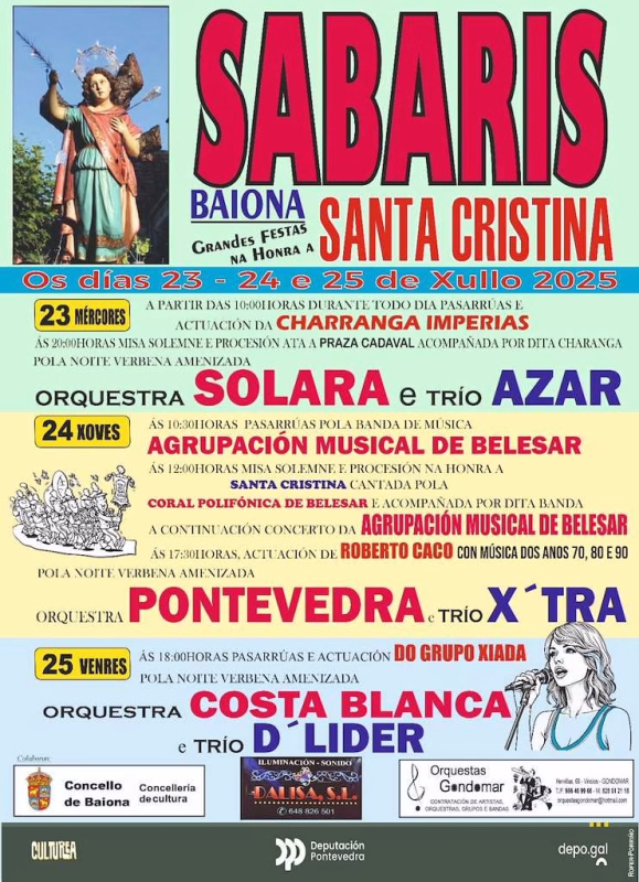 Santa Cristina de Sabarís en Baiona en Baiona