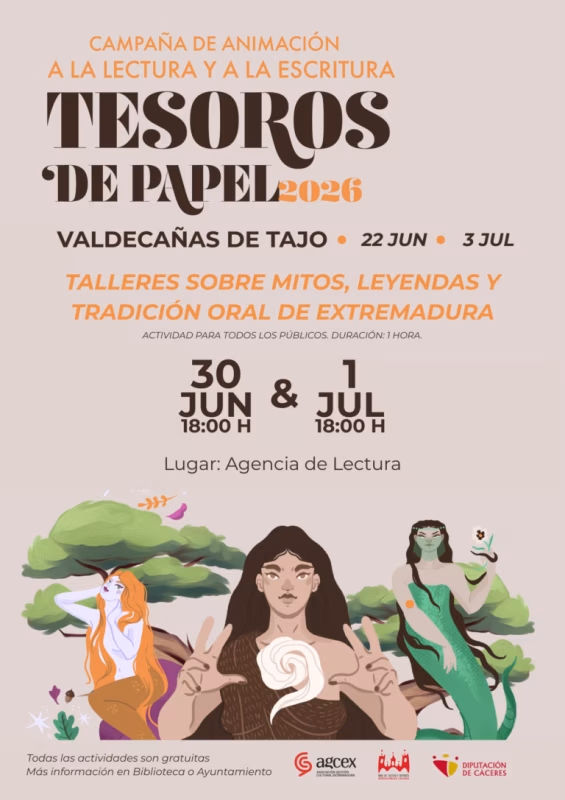 Tesoros de Papel 2026: Talleres sobre Mitos y Leyendas en Campo Lugar