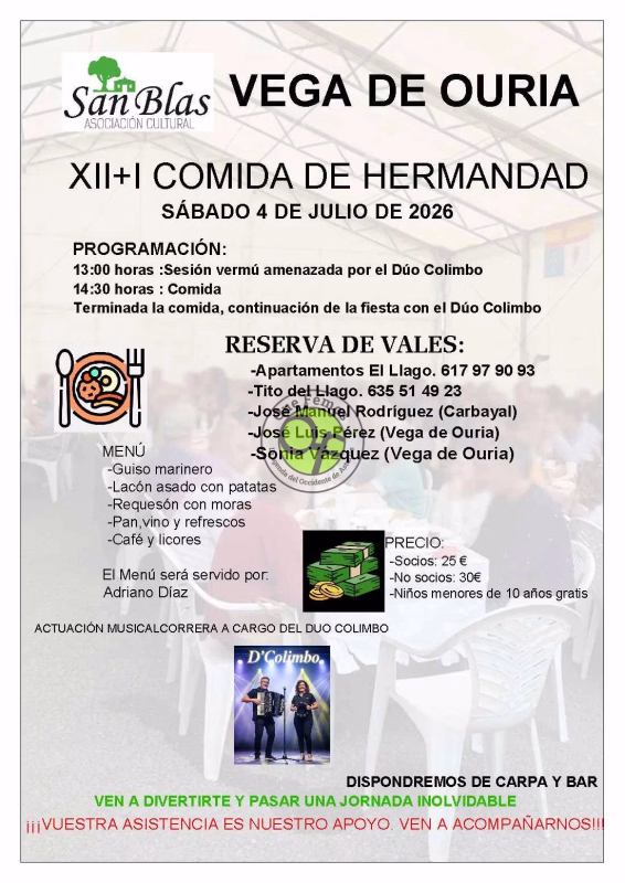 XIII Comida de Hermandad en Vega de Ouria en Boal