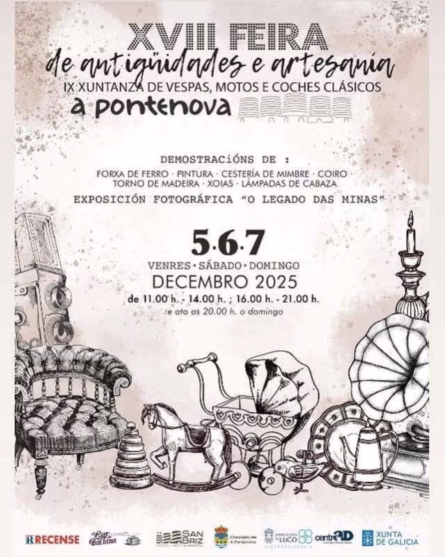 XVIII Feira de Artesanía e Antigüidades en A Pontenova en A Pontenova